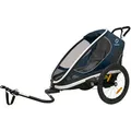 Hamax Outback One inkl. Fahrraddeichsel und Buggyrad, Farbe: Grün / Schwarz