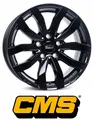 4x CMS C22 7,5X17 5/112 ET52 Glanz Schwarz lackiert