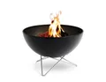 höfats Feuerkorb BOWL 57, 70 Feuerschale, (kippbarer Feuerkorb, Stahl emailliert, raucharme Feuerstelle mit Plancha Grillplatte und Grillrost nutzbar), langlebiges Produkt