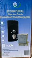 SET: EcoNatural Einzelblatt Toilettenpapier Spender + 1 Bulk Pack Papier 2-lagig