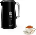 Krups Smart'n Light Wasserkocher, 5 Temperaturen, 1,7 Liter, Schwarz, BW801810