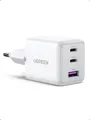 UGREEN USB C Ladegerät 30W 3-Port GaN II Netzteil PD Schnellladegerät Kompatibel mit iPhone 17, 17 Pro Max, Air, 16, 15, 14, 13, 12, iPad, Galaxy S25, S24, S23, Pixel 9 (Weiß)
