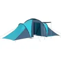 vidaXL Kuppelzelt Familienzelt Kuppelzelt Campingzelt 6 Personen Blau und Hellblau blau