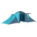 Familienzelt Kuppelzelt Campingzelt 6 Personen Blau Und Hellblau