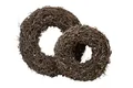 NaDeco Deko Kranz aus Bonsai-Zweigen, Ø 30, 45, 60 cm | Türkranz | Naturkranz | Bonsaikranz | Lianenkranz | Birkenkranz | Weinrebenkranz | Dekokranz | Wandkranz | Strohkranz