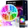 VKH LED Strip 10m LED Streifen Bluetooth RGB LED Band 10m Selbstklebend mit App