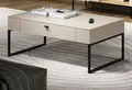Furn.Design Couchtisch Alegro (Wohnzimmertisch in Kaschmir / Sand, 110 x 68 cm), mit Soft-Close-Funktion