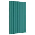vidaXL Dachpaneel 12 pcs Grün 80 x 45 cm Verzinkter Stahl, Moderne, langlebige Dachlösung aus Stahl für rechteckige Dächer – innovative verzinkte Paneele für DIY-Projekte und gewerbliche Anwendungen