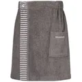 Schiesser Saunakilt, Dunkelgrau, Textil, 55x150 cm, Freizeit, Wellness, Saunatücher