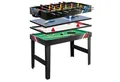 COSTWAY Kickertisch, 4 in 1 Tischkicker mit Billard, Airhockey, Tischtennis