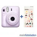 FUJIFILM Instax Mini 12 lilac purple Sofortbildkamera mit Sticker NEU & SOFORT