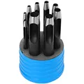 S&R Locheisen Set 3–14 mm – Stanzwerkzeug & Lochstanzer / Lochstanze für Leder, Papier & Metall – Leder Locher, Gürtellocher, Ausstanzer rund 14mm, Hole Punch & Punch Set, Leather hole punch