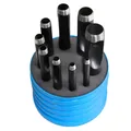 S&R Rund-Locheisen-Set  9-tlg, 3-14 mm, Lochstanzer, Lochpfeifen, Lochstanze