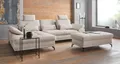 Ecksofa OTTO HOME "Costello L-Form, B: 301 cm mit Sitztiefen-, Armteilverstellung &", beige (natur), B:301cm H:89cm T:176cm