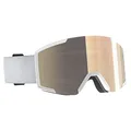 Scott Shield Light Sensitive Goggle Weiß - Halbrandlose selbsttönende Ski- und Snowboardbrille, Größe One Size - Farbe M