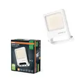 Osram ENDURA FLOOD PC 30W LED-Fluter, 3000K warmweiß, 3000 Lumen, IP65 weißes Flutlicht, recyceltes Material, 180° schwenkbar, Weiß