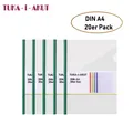20er A4 Clip Bar Slide Binders Schiebeleiste Cover PP Files Folders Grün TKD8040
