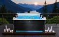 MSPA 6 Personen Whirlpool Outdoor Pool OSLO NEUSTES Modell inkl. MSPA App, LED,UVC - Hydromassage - ganzjährig nutzbar - inkl. Zubehör-160x160x65
