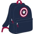 CERDÁ LIFE'S LITTLE MOMENTS Mochila Escolar de Capitan America para Adolescentes con 2 Compartimentos, Espalda Ergonómica y Asas Ajustables, Mate...