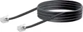 Schwaiger Telefon Anschlusskabel 6 m TAL6331 schwarz, RJ11 TAE