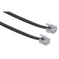 Schwaiger TAE-Kabel RJ11 -> 6P4C schwarz flach