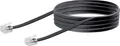 Schwaiger Telefon Anschlusskabel 6 m TAL6331 schwarz, RJ11 TAE  Telefonkabel