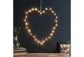 Lights4fun LED Stern Micro LED Herz rosegold
