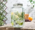 NEU Retro Getränkespender Glas Zapfhahn für Garten Party Geburtstag Grillen Fest
