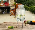 NEU Retro Getränkespender Glas Ständer Zapfhahn für Garten Party Geburtstag Fest