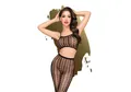 Penthouse Body Penthouse Sexy Dessous, Reizwäsche Set, Negligee "Work it out" inkl. Strumpfhose, elegantes Häkeldesign