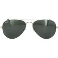 Ray-Ban Aviator Unisex Silber Grau Spiegel Sonnenbrille