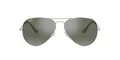 Ray-Ban RB3025 W3275 55 Rayban RB3025 W3275 55 Aviator Sonnenbrille 55, Silber