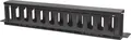 Intellinet Kabelmanagement für 19"-Schränke, 19"-Kabelführung, 1 HE, mit Abdeckung, schwarz - Rack-Kabelführungsplatte mit Abdeckung - Schwarz, RAL 9005 - 1U - 48.3 cm (19")