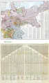 General-Karte Deutsches Reich - Deutschland, 1910: Zwei Großkarten mit Ortsverzeichnis inkl. Einwohnerzahl und Koordinaten (plano)