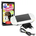 PSP 3004 Slim Konsole WEIß #31A + original Ladekabel + Spiel LITTLE BIG PLANET