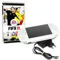 PSP 3004 Slim & Lite Konsole in WEIß #31A + original Ladekabel + Spiel FIFA 11