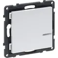 Legrand 765633 SEANO with Netatmo Batteriebetriebener Wandsender zum Ein-/Ausschalten eines Lichtkreises inklusive Abdeckung, Ultraweiß