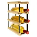 PROREGAL® Weinregal VINOTECA MOD METAL Modulares Flaschenregal Kellerregal 12,5 cm x 32,5 cm x 24,5 cm