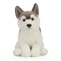 Living Nature Kuscheltier Husky Plüschspielzeug realistisch 21cm