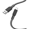 Kabel USB A zu Micro USB Hoco 2,4A 1 m X69 schwarz weiß - Schwarz/Weiß