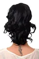 WIG ME UP JL-3023-1 Haarteil/Zopf gewellt halblang (35 cm) 1 Steckkamm + Gummizug Schwarz Tiefschwarz Pechschwarz