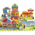 114-teiliges Spielset aus Schaumstoffbausteinen für die frühe Bildung, Bauen Sie spielerisch eine Stadt