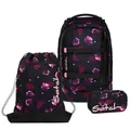 Satch Pack Schulrucksack Set 3tlg. inkl. Schlamperbox und Sportbeutel (Mystic Nights)