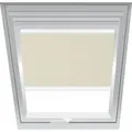 Roto Sichtschutzrollo Beige 1-R03, 114x180 cm (11/18), Aluminiumschiene,Elektro,QT4,Roto