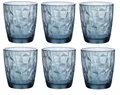 Bormioli Rocco Glas Bormioli Rocco Diamond Ocean Blue Acqua Tumbler 305 ml 6er set, Glas