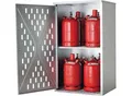 Gasflaschenschrank LG.2845 asecos, für 4 x 33/10 x 11/18 x 5 kg, 1-wandig, für Außen, abschließbar, B 840 x T 690 x H 1500 mm, Stahl