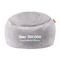 Funzy Sitzsack für Kinder aus Cord mit Füllung aus Schaumstoff, Kindersitzsack für Mädchen und Jungen aus hochwertigen Materialien, Oeko-TEX 100 Zertifiziert mit 3 Jahre Garantie, Koala Grau