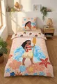Bettwäsche Vaiana Disney – wendbarer Bettbezug 140 x 200 cm und Kissenbezug 65 x 65 cm – 100 % Premium-Baumwolle – zertifiziert nach Öko-Tex Standard 100 – Knopfverschluss