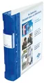 Wedo 5828003 Ordner Ergogrip Präsentationsordner (A4, 4-Ringmechanik, Kunststoff, 31,3 x 5,6 x 28,0 cm) blau/transparent