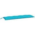 vidaXL Gartenbank-Auflage Türkis 150x50x7 cm Oxford-Gewebe 361620
